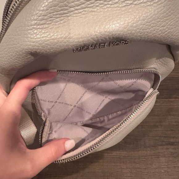 Michael Kors Grey Pebbled Backpack - Picture 5 of 5